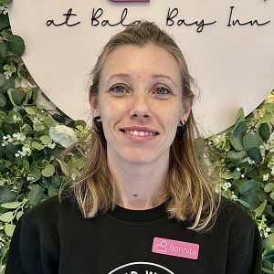 Woman smiling