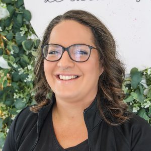Woman smiling