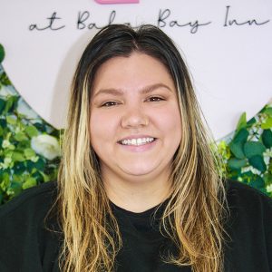 Woman smiling