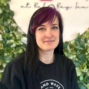 Woman smiling